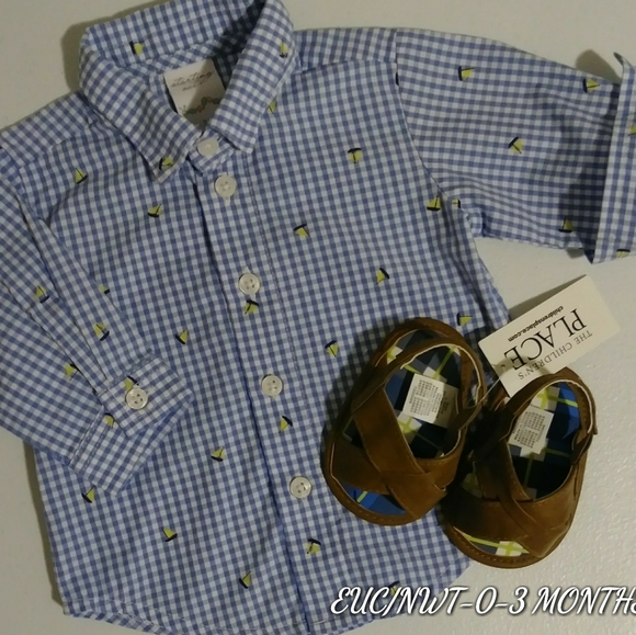 Starting Out & The Childrens Place Other - ⛵ Starting Out shirt and sandals! EUC/NWT ⛵